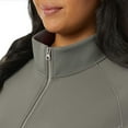 thumbnail image 5 of 32 Degrees Women's Active Full Zip Mid-Weight Jacket, Gray XL, 5 of 6