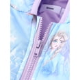 thumbnail image 4 of Disney Frozen Elsa Anna Girls Puffer Jackets Graphic Winter Hoodie Plus Zip-Up Outerwear Coats Sizes 2-6, 4 of 9