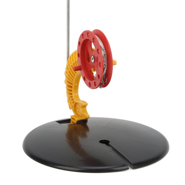 Ice Mini Fish Pole Wheel Flag fuerte ligero resistente a bajas temperaturas práctico invierno caña de pescar en hielo marcador de bandera para puntos de pesca en hielo para ANGGREK Otros