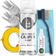 ERA Paints Gray Brake Caliper Paint Kit With Omni-Curing Catalyst - 2K Aerosol High Gloss Chemical Resistant and Extremely Durable Against Color Fade and Brake Fluid