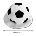 thumbnail image 3 of Plush Soccer Bucket Hat Headgear Perfect for Parties Masquerades, 3 of 6
