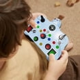 thumbnail image 4 of Montessori Sensory Busy Board with Interactive LED Lights Educational Travel Activity Toy for Toddlers Early Learning Development, 4 of 5