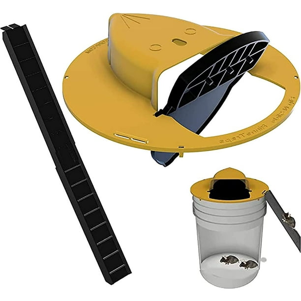 Bucket Lid Mouse Trap, 2021 New Flip and Slide Rat Trap, Auto Reset