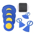 thumbnail image 3 of 5 silenciadores de tambor Strade Fareast Limited almohadilla de práctica silenciosa 25,4 cm 30,5 cm 35,6 cm 40,6 cm 3 silenciadores de platillos Azul, 3 of 8