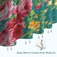 thumbnail image 6 of Pioneer Flower Floral Print Pattern Shower Curtain 72"x72" ,Bathroom Decorative Shower Curtains Set with 12 Hooks,Modern Waterproof Washable Shower Curtain, 6 of 6