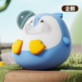 thumbnail image 1 of Hot-selling new stress-relieving toy: Kapibala sheep, penguin, snail, frog blowing bubbles, squishy toy, about 8cm long. Penguin blowing bubbles., 1 of 4