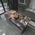 thumbnail image 7 of VOLEAAR Dark Blue Black Marble Contact Paper 15.7 x 78.7 Inches Peel and Stick Wallpaper Vinyl Film Self Adhesive Removable Waterproof Wall Paper for Countertop Cabinet Backsplash Shelf Liner, 7 of 7