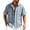 A481-Blue, variant on Kalauyu Mens Short Sleeve Button Down Shirts Turn Down Collar Plaid Tops Loose Casual Summer Lightweight Beach Vacation Tops
