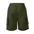 thumbnail image 5 of Cargo Shorts for Men Elastic Waist Drawstring Lightweight Hiking Shorts Breathable Stretch Casual Shorts, XL, 5 of 8