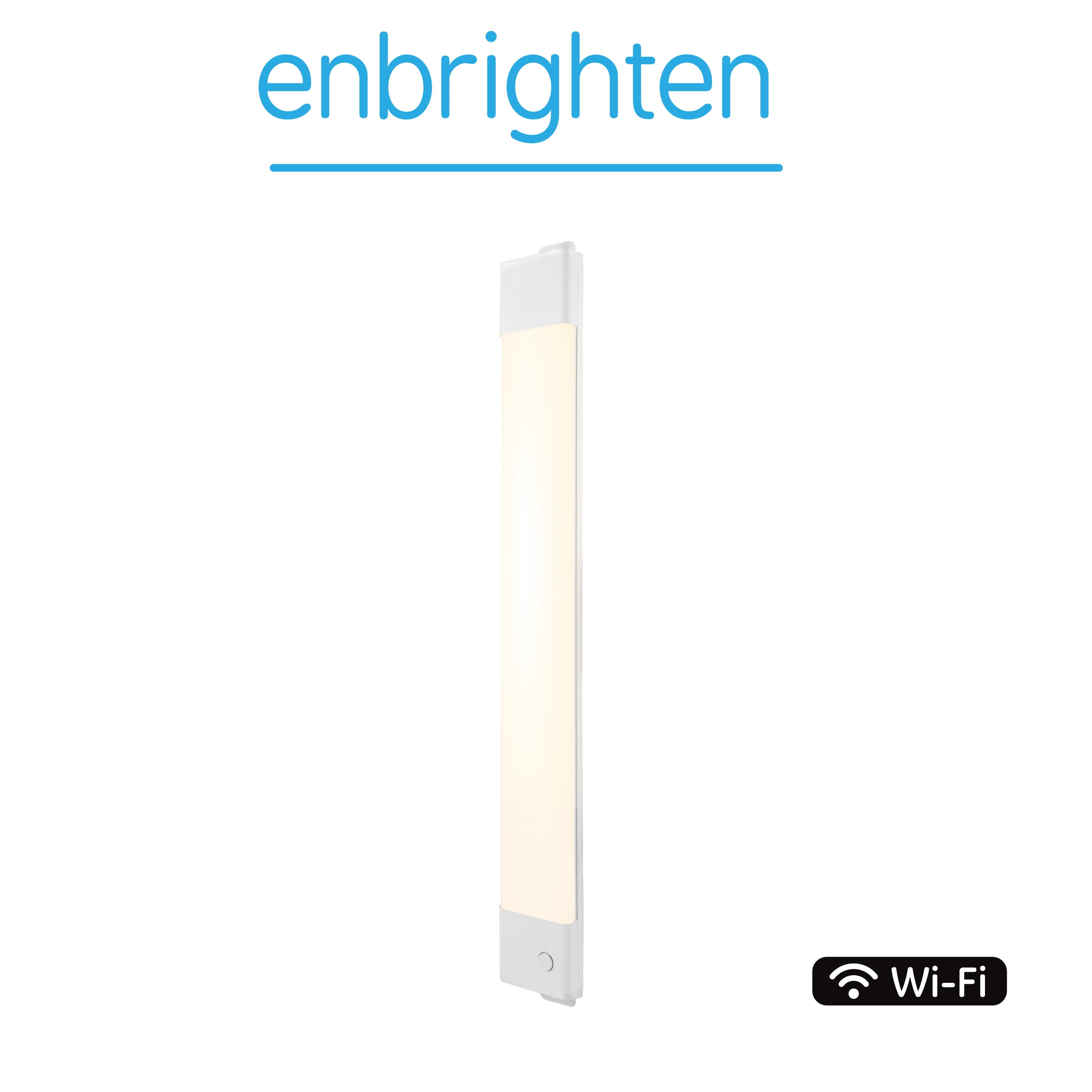Enbrighten 18in Wi-Fi Linkable LED Under Cabinet Light Fixture, Dimmable and CCT Adjustable
