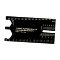thumbnail image 2 of Milaget Stainless Steel Strings Action Ruler Guitar Setup Gauge for Maintenance Banjo Black A, 2 of 9