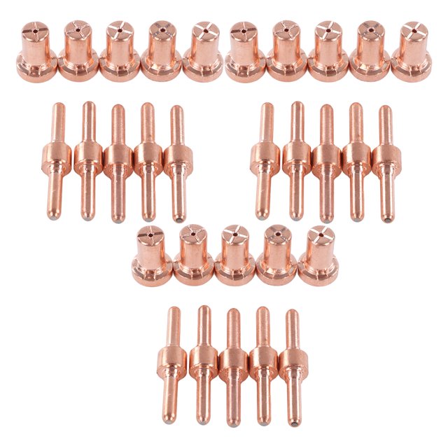 Kit de puntas de electrodos, accesorios de piezas de corte, consumibles de antorcha de corte por Plasma, 30 Uds.