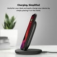 thumbnail image 3 of Belkin Wireless Charging Stand - 15W Qi-Certified Charger Stand for iPhone, Samsung Galaxy, Google Pixel & More - Charge While Listening to Music & Streaming (Power Supply Included), 3 of 6