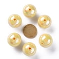 thumbnail image 3 of 500gs Opaque Acrylic Beads AB color Round golden 20x19mm Hole: 2~3mm about 111pcs/500g, 3 of 6