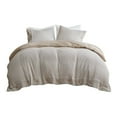 thumbnail image 1 of Ensemble de Housse de Couette en Coton Transitionnel 92 Pouces en Taupe Brun, 1 of 13