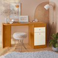 thumbnail image 4 of Tocador Vanity Con Espejo Bertolini Deseo Mesa de Maquillaje Color Cinamomo Off White, 4 of 6