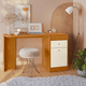thumbnail image 4 of Tocador Vanity Con Espejo Bertolini Deseo Mesa de Maquillaje Color Cinamomo Off White, 4 of 6