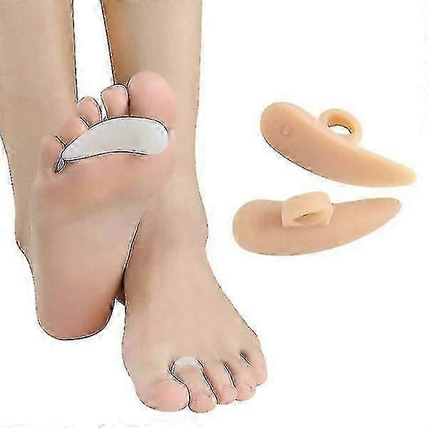 2 Pairs Hammer Toe Cushion, Hammer Toe Gel Crests Corrector & Flat Steamers, Soft Gel Pads Splints Skin
