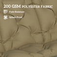 thumbnail image 3 of Outsunny Bench Cushion Non-Slip Outdoor Swing Cushion w/Backrest Side Pocket for 3 Seater Patio Furniture Beige, 3 of 9
