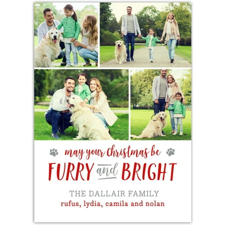 Furry and Bright - Pet Holiday Card