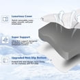 thumbnail image 3 of Ultra Firm Mattress Topper Queen Size, 3 Inch Extra Firm Mattress Pad for Pain Relief, High Density Support Bed Topper with Removable & Washable Cover, CertiPUR-US, No Smell, 3 of 5