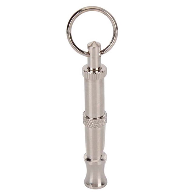 Methold Nuevo llavero de entrenamiento de gato de acero inoxidable silbatos cachorro mascota perro silbato flauta de tonos deja de ladrar Suministros para perros
