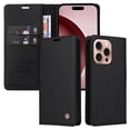 thumbnail image 4 of Funda para iPhone 16 Pro Estuche de Cuero PU Tipo Cartera con Ranuras para Tarjetas y Cierre Magnético, 4 of 5