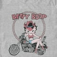thumbnail image 2 of Men's Betty Boop Cowboy Hat Biker Betty Distressed Graphic Tee Athletic Heather 3X Large, 2 of 5