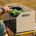 thumbnail image 4 of Tnobhg Folding Camping Stove Windscreen 4 Plates Design Rustproof Corrosion Resistant Outdoor Cooker Butane Burner Wind Shield, 4 of 8