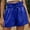 Navy, variant on Ichuanyi Womens Pants , Women's Fashion Solid Color Casual Wide Leg Lace Loose High Waist Shorts Pants