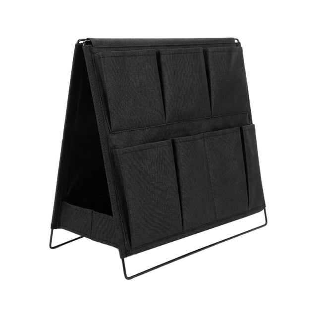 Organizador de escritorio con múltiples compartimentos, estante organizador para material de oficina, accesorio de escritorio plegable de tela para el hogar, estudio y dormitorio.