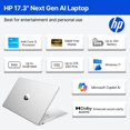 thumbnail image 2 of Portátil HP 17,3" i3 8 GB RAM 512 GB SSD Windows 11 Plateado, 2 of 8