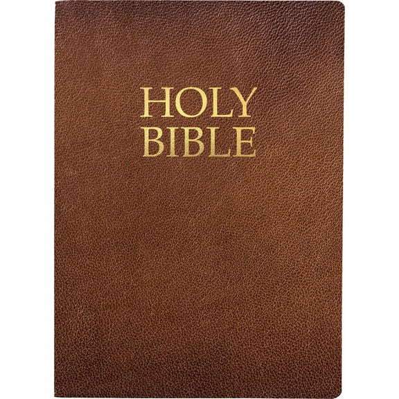 King James Version Easy Read Bible: KJVER Holy Bible, Large Print, Acorn Bonded Leather, Thumb Index : (King James Version Easy Read, Red Letter, Brown) (Hardcover)