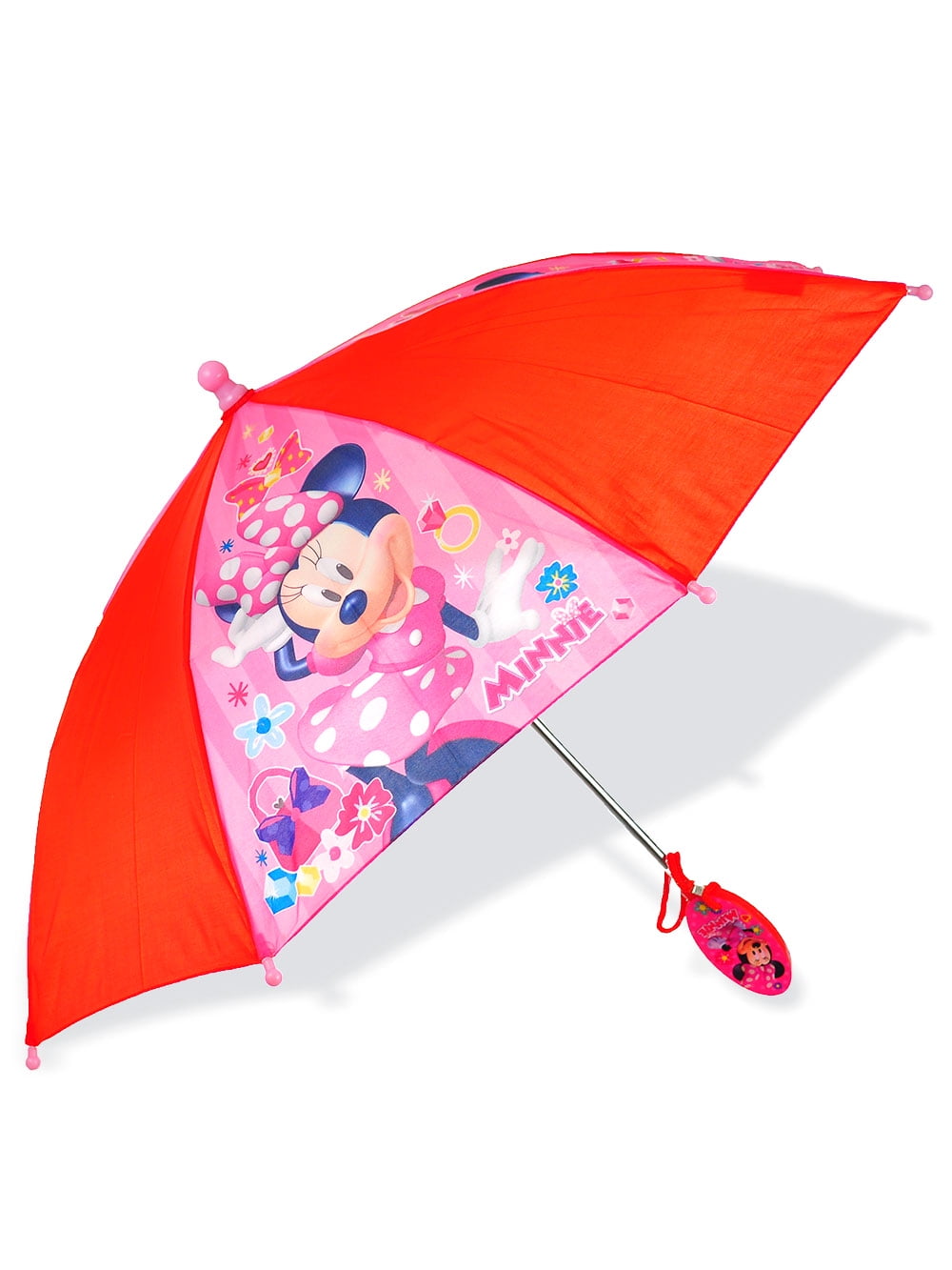 Disney Minnie Mouse Rojo Niños Childrens Dome Paraguas Lluvia Brolly regreso a la escuela 