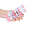 thumbnail image 1 of 20pcs/pack Nail Wraps Women Nail Polish Strips Solid Color Fingernail Stickers, 1 of 5