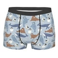 thumbnail image 3 of Haiem Seal Fox Seagull Whales Men's Boxer Briefs, Every Day Comfort Stretch Cotton Moisture-Wicking Underwear-Large, 3 of 8