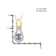 thumbnail image 2 of 2.00 Carat T.G.W. Tanzanite And White Diamond Accent 14k Gold Over Silver 3-Piece Jewelry set, 2 of 7