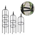 thumbnail image 3 of Metal Garden Obelisk Trellis Plant Support for Potted Climbing Flowers Vine, 3 of 7