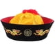 thumbnail image 4 of Sombrero de trenzas, sombrero asiático antiguo, sombrero oriental con cola de caballo, sombrero de cosplay estilo Qing, 4 of 7