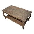 thumbnail image 3 of Alaterre Rustic Reclaimed Coffee Table with Curved Legs and Scalloped Edges, Driftwood, 3 of 5