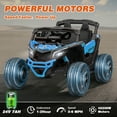 thumbnail image 3 of Kerry Yoo SU5 Kids UTV, 24V 4WD Powered Ride on Electric Car for Toddler, with Remote Control, Bluetooth Music-Blue, 3 of 7