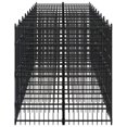 thumbnail image 2 of vidaXL Chenil Extérieur pour Chien en Acier 16,59 M2, 2 of 5