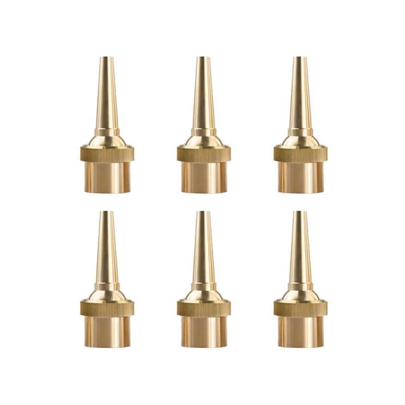 6 PCS Fountain Nozzle G1/2 DN15 Adjustable Direction Jet Water Sprinkler for Garden Pond Amusement Park