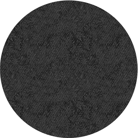 Ahgly Company Machine Washable Indoor Square Transitional Midnight Gray Area Rugs, 3' Square