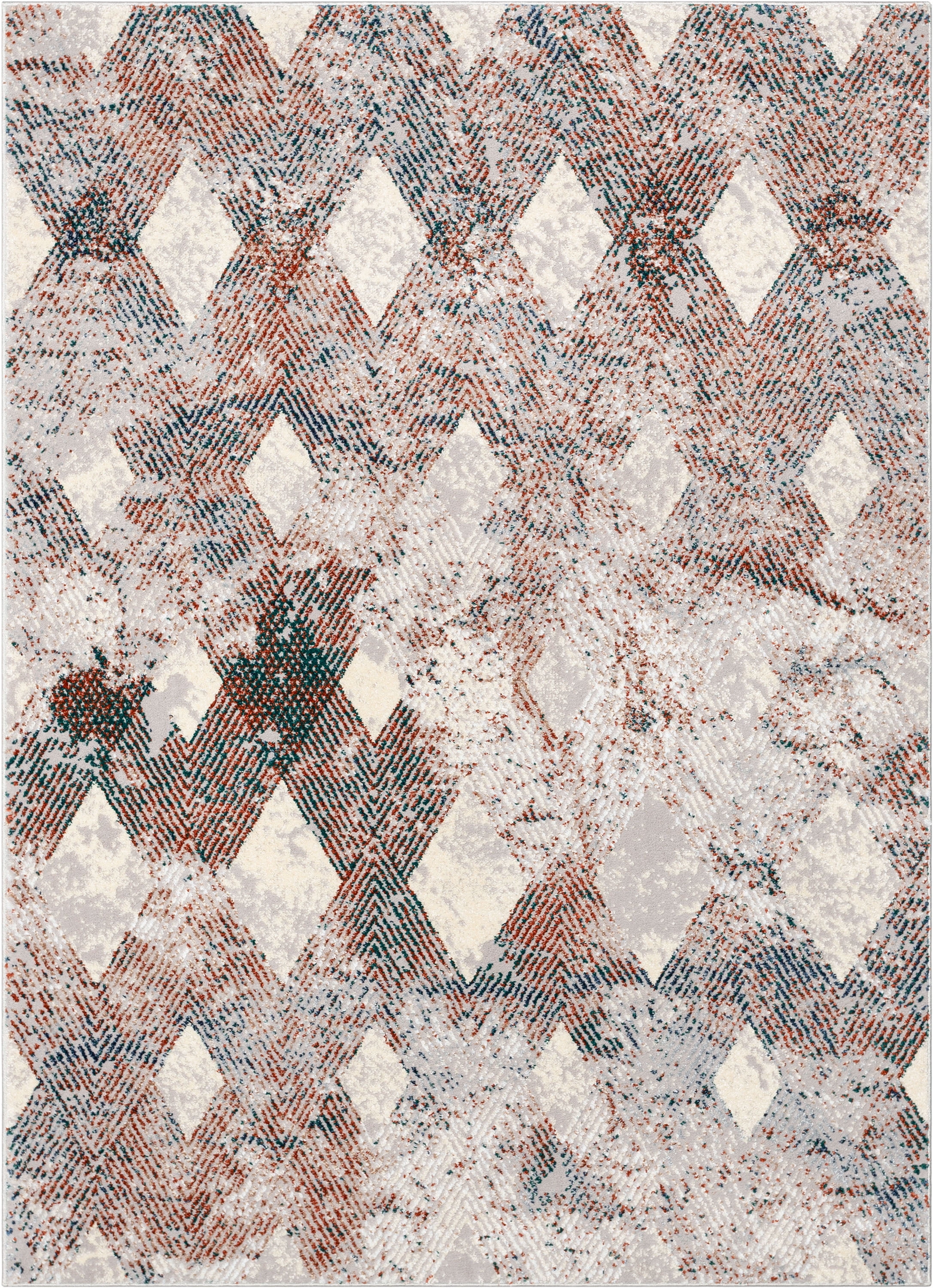 Well Woven Leona Atacama Vintage Geometric High-Low Grey 2'3" x 7'3" Runner Rug
