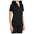 thumbnail image 4 of Yellow Rooster Womens Silk Touch Performance Polo Black XS, 4 of 6