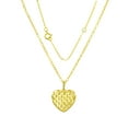 thumbnail image 2 of Brilliance Fine Jewelry 10KT Yellow Gold Heart Pendant with 18" Gold Filled Chain, 2 of 3