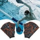 thumbnail image 1 of Fajas Tipo Rana DYNWAVEMX equipo de aletas de mano natación Fitness ejercicio acuáticos gris naranja L, 1 of 8