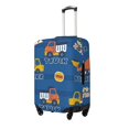 thumbnail image 1 of Kdxio Construction Vehicles Pattern Luggage Cover Washable Suitcase Cover Suitcase Protector Anti-scratch Suitcase cover Fits 18-32 Inch Luggage-Small, 1 of 7