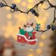 thumbnail image 5 of Mini Árbol de Navidad Colgante Ganfancp Muñeco de Nieve Madera Decoración, 5 of 6